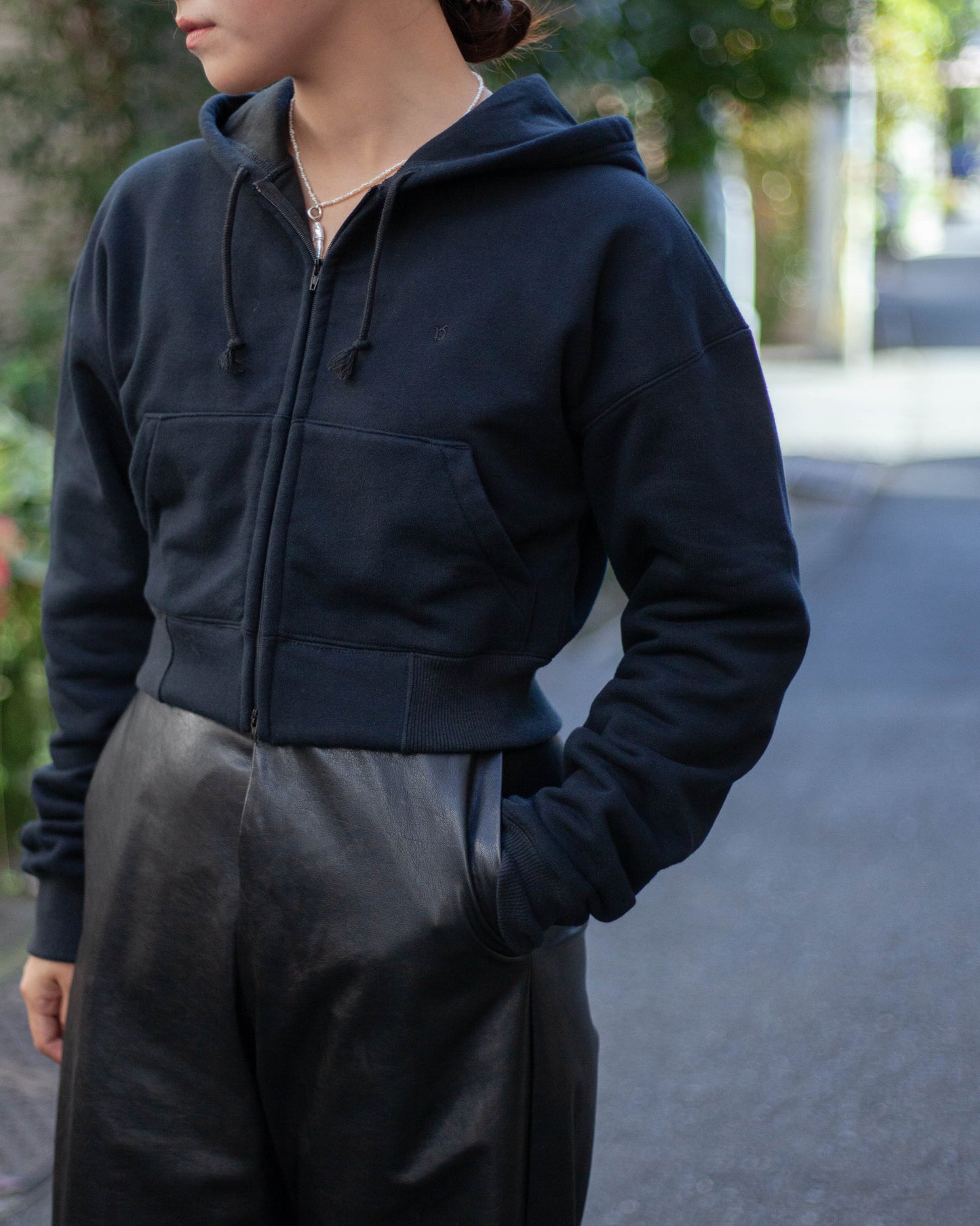 PAN "COTTON SWEAT PARKER"(BLACK)