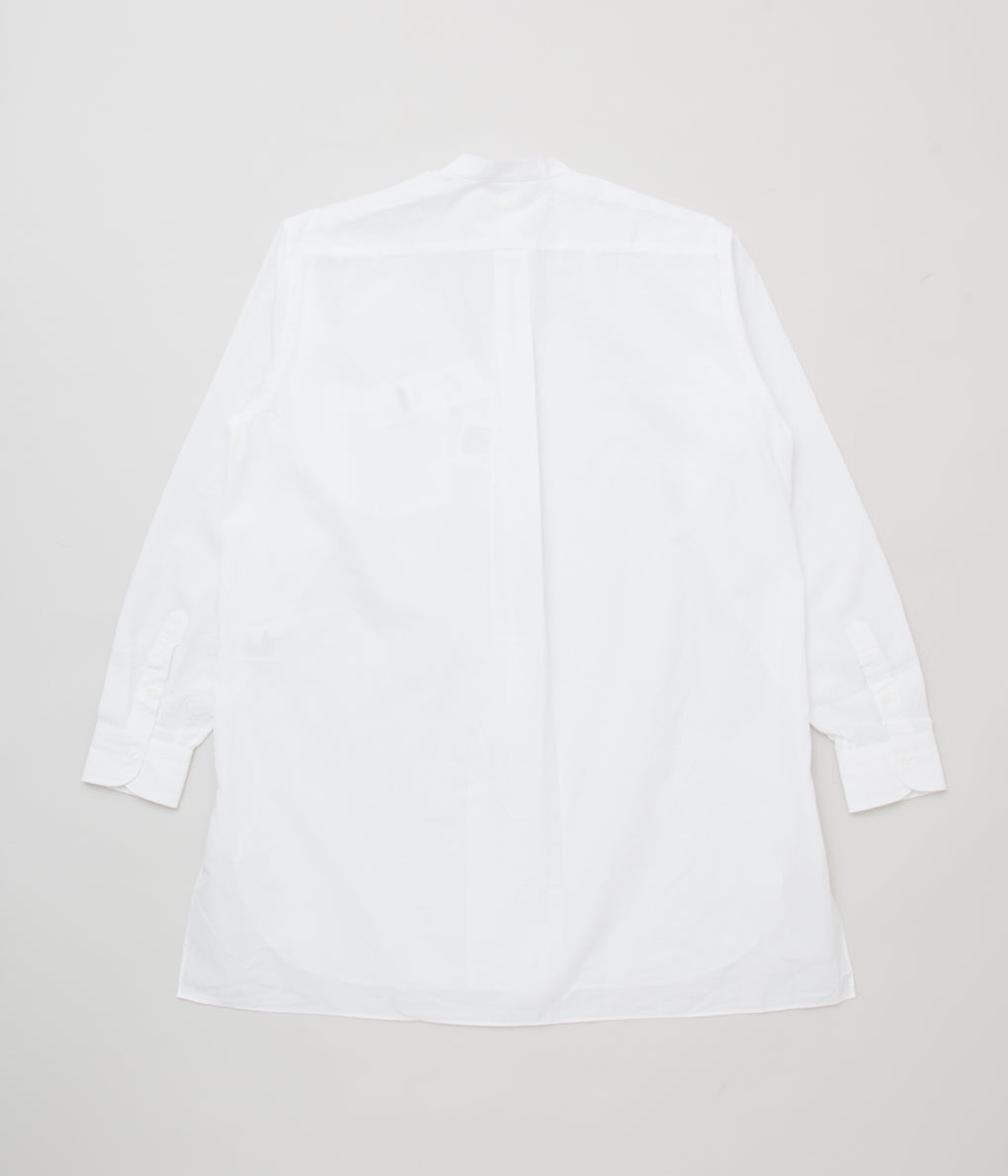 COMOLI  "バンドカラーシャツ"(WHITE)