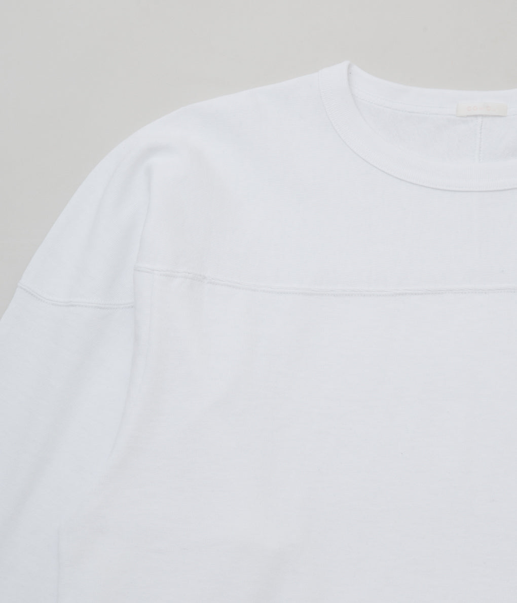 COMOLI "フットボールTシャツ"(WHITE)