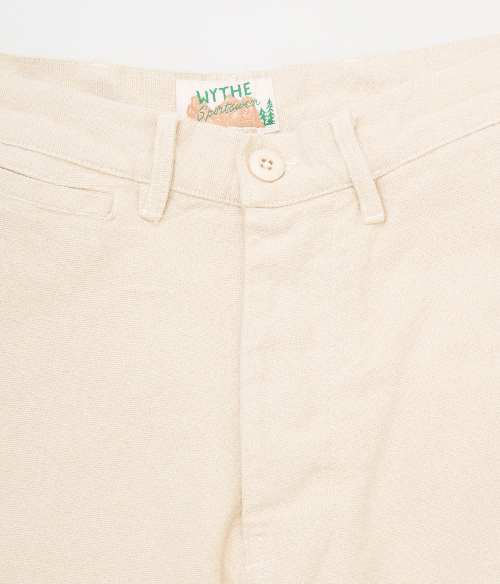WYTHE "RUSTIC PLAINWEAVE CHINO SHORT"(NATURAL)