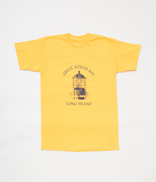 OLD SOLDIER "FRESNEL TEE"(GOLD/NAVY)