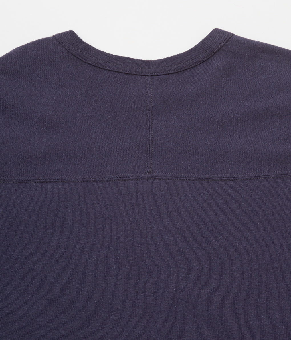 COMOLI "コットンフライス ホッケーシャツ"(NAVY)