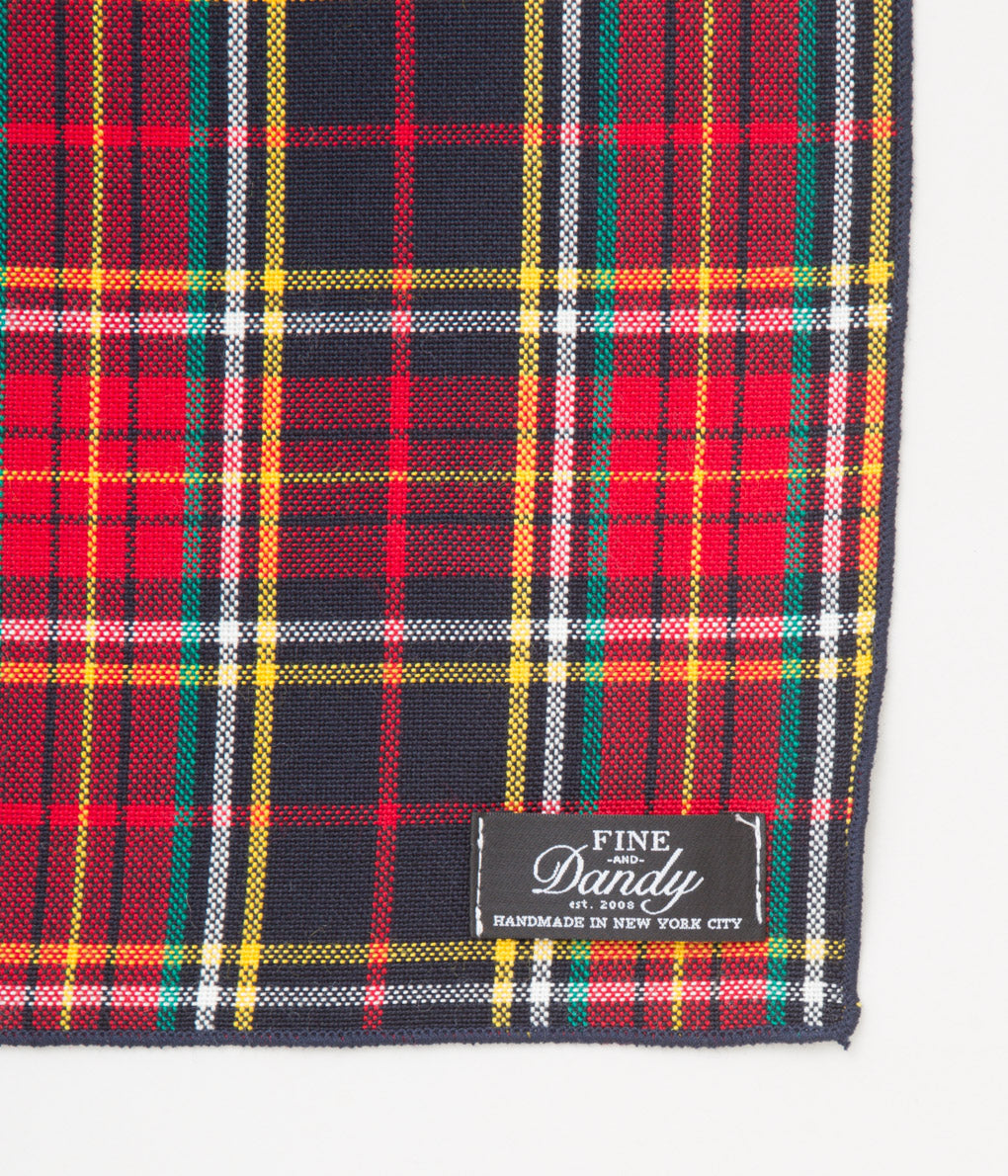FINE AND DANDY "POCKET SQUARES" (RED/YELLOW CHECK)