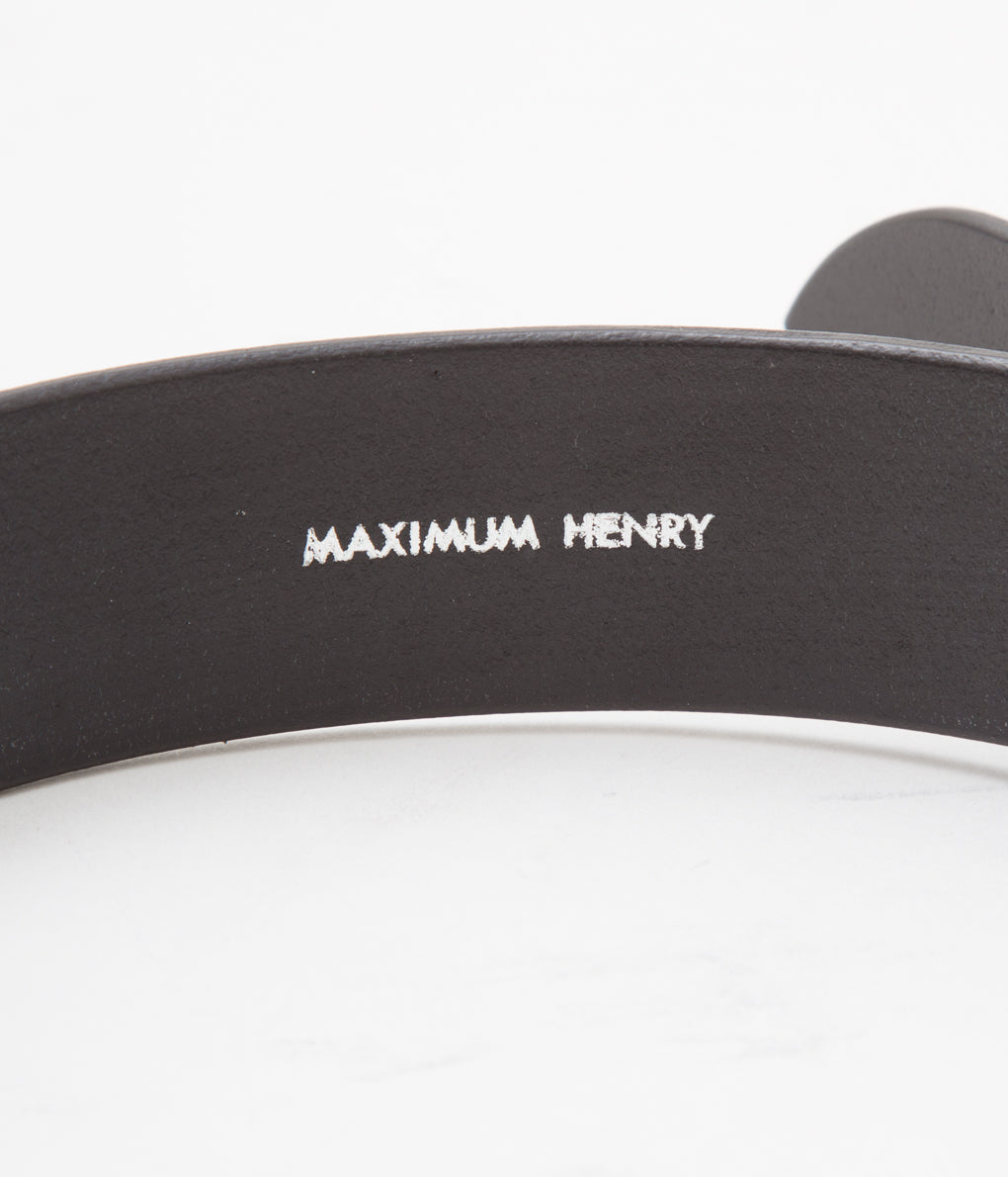 MAXIMUM HENRY "WIDE STANDARD BELT" (BLACK)
