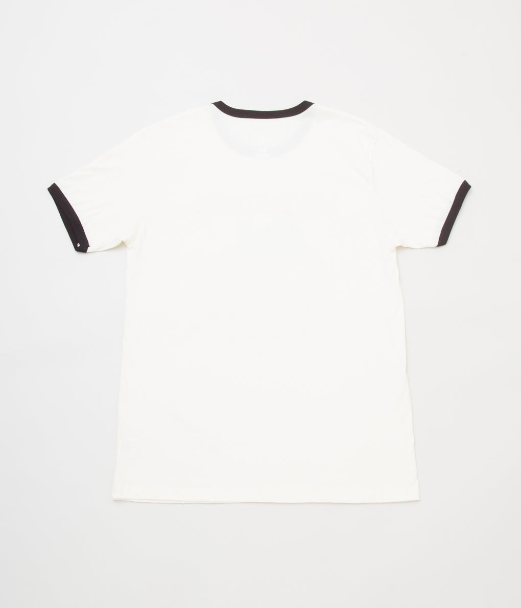 BLUESCENTRIC "BIRD & GUITAR WOODSTOCK RINGER T-SHIRT"(CREAM)