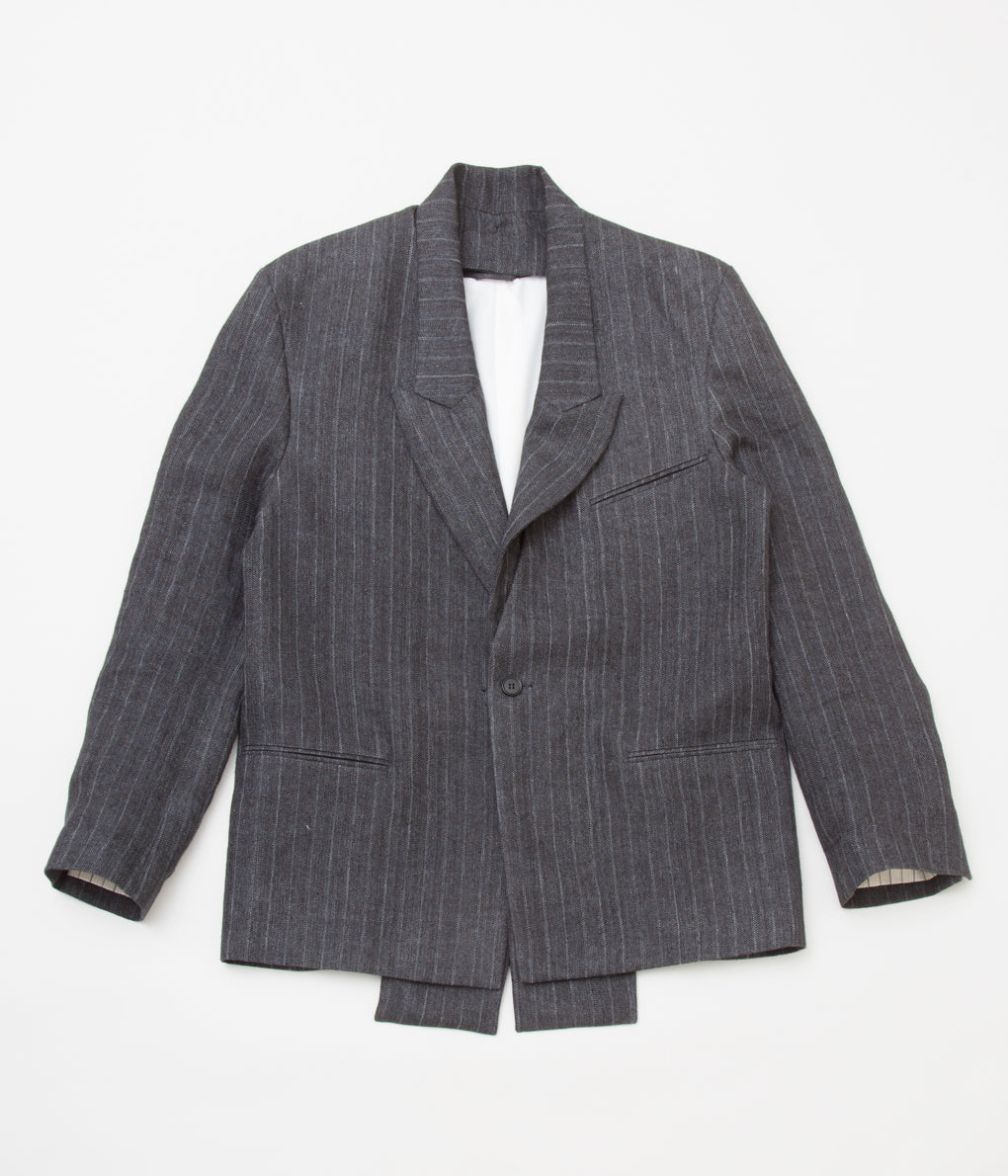 K`ANG "UNISEX OVERSIZE DETACHEBLE REVERS JACKET"(D.GREY)
