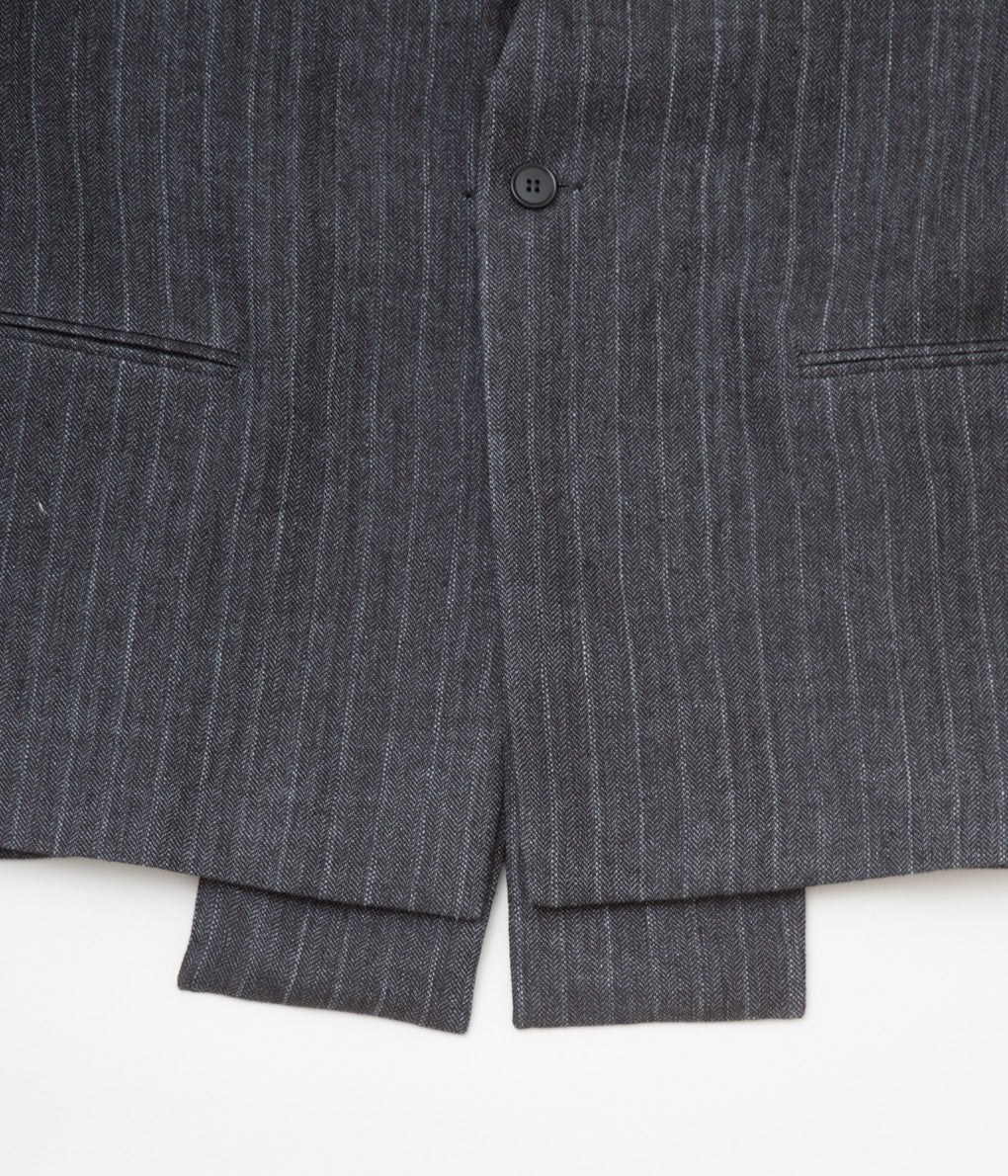 K`ANG "UNISEX OVERSIZE DETACHEBLE REVERS JACKET"(D.GREY)