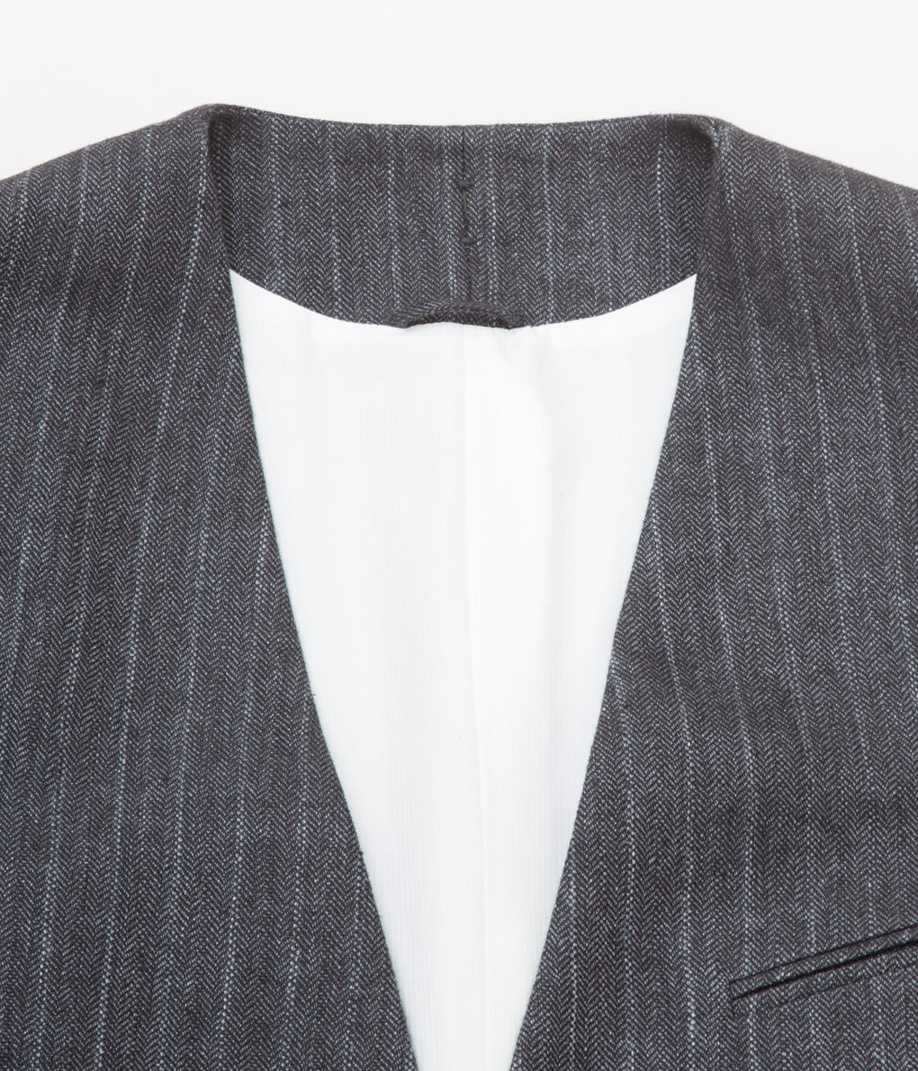 K`ANG "UNISEX OVERSIZE DETACHEBLE REVERS JACKET"(D.GREY)