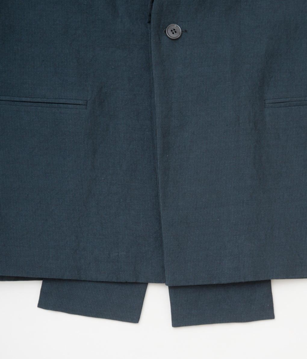 K`ANG "UNISEX OVERSIZE DETACHABLE REVERS JACKET"(D.GREEN)