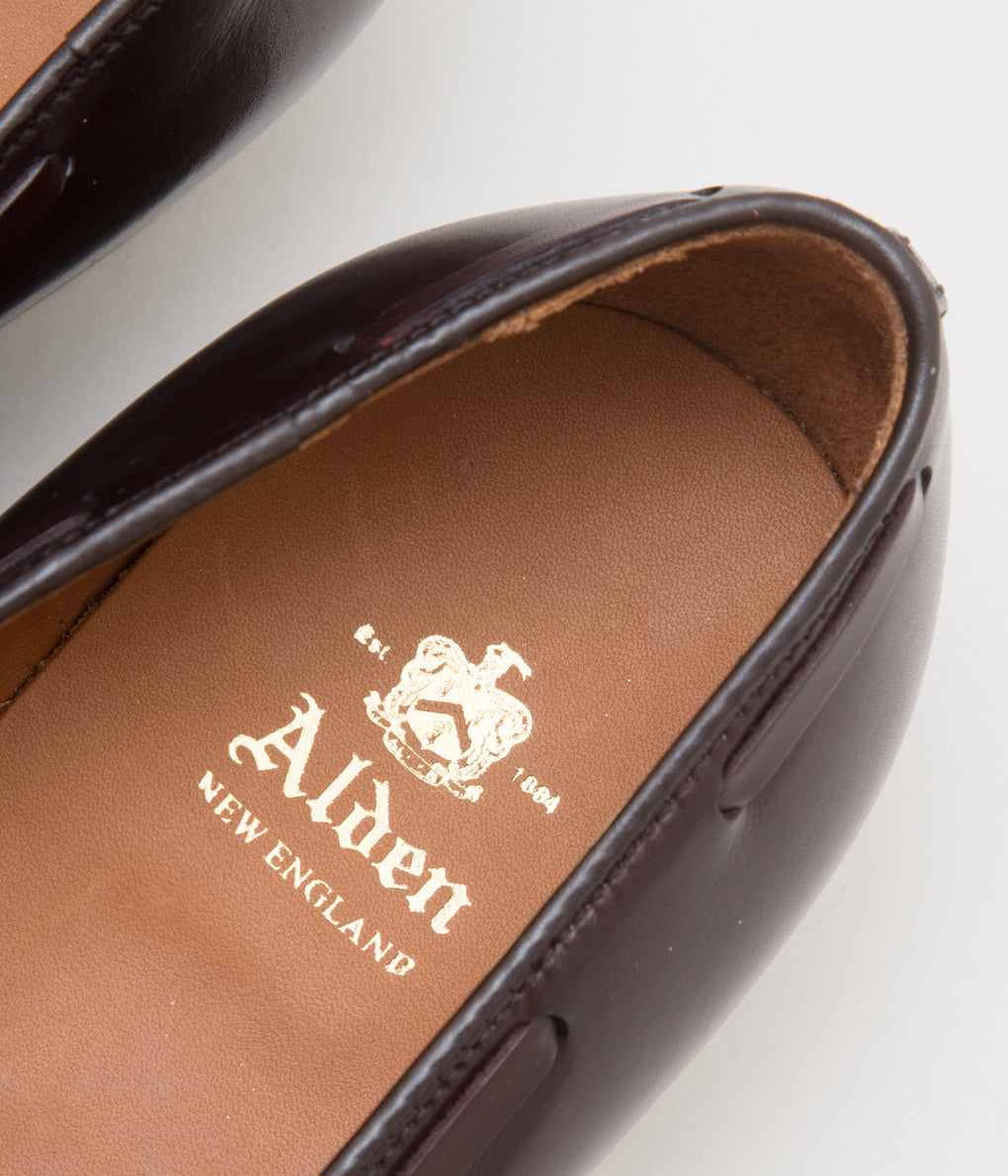 ALDEN ''TASSEL MOCCASIN(663)'' (BURGUNDY)