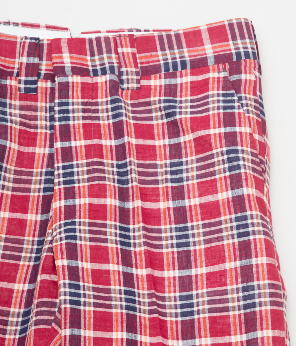 VINTAGE CLOTHING "O'CONNELLS LUCAS-CHELF AUTHENTIC MADRAS CHECK TROUSER"(RED CHECK)