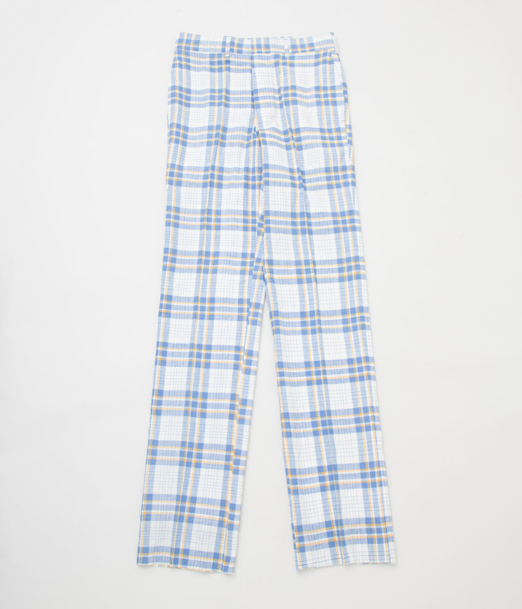 VINTAGE CLOTHING "O'CONNELLS LUCAS-CHELF AUTHENTIC MADRAS CHECK TROUSER"(BLUE/YELLOW)