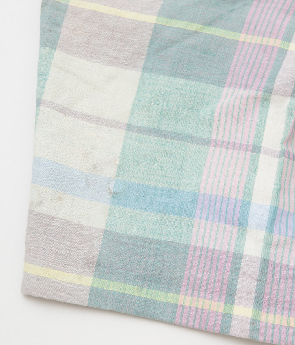 VINTAGE "O'CONELL LUCAS-SHELF MADRAS SHORTS"(MINT GREEN CHECK)