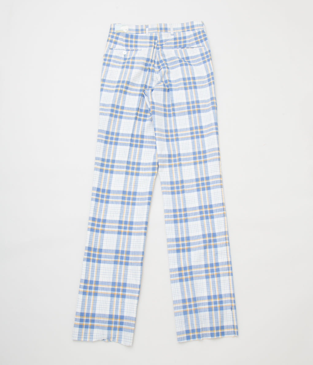 VINTAGE CLOTHING "O'CONNELLS LUCAS-CHELF AUTHENTIC MADRAS CHECK TROUSER"(BLUE/YELLOW)