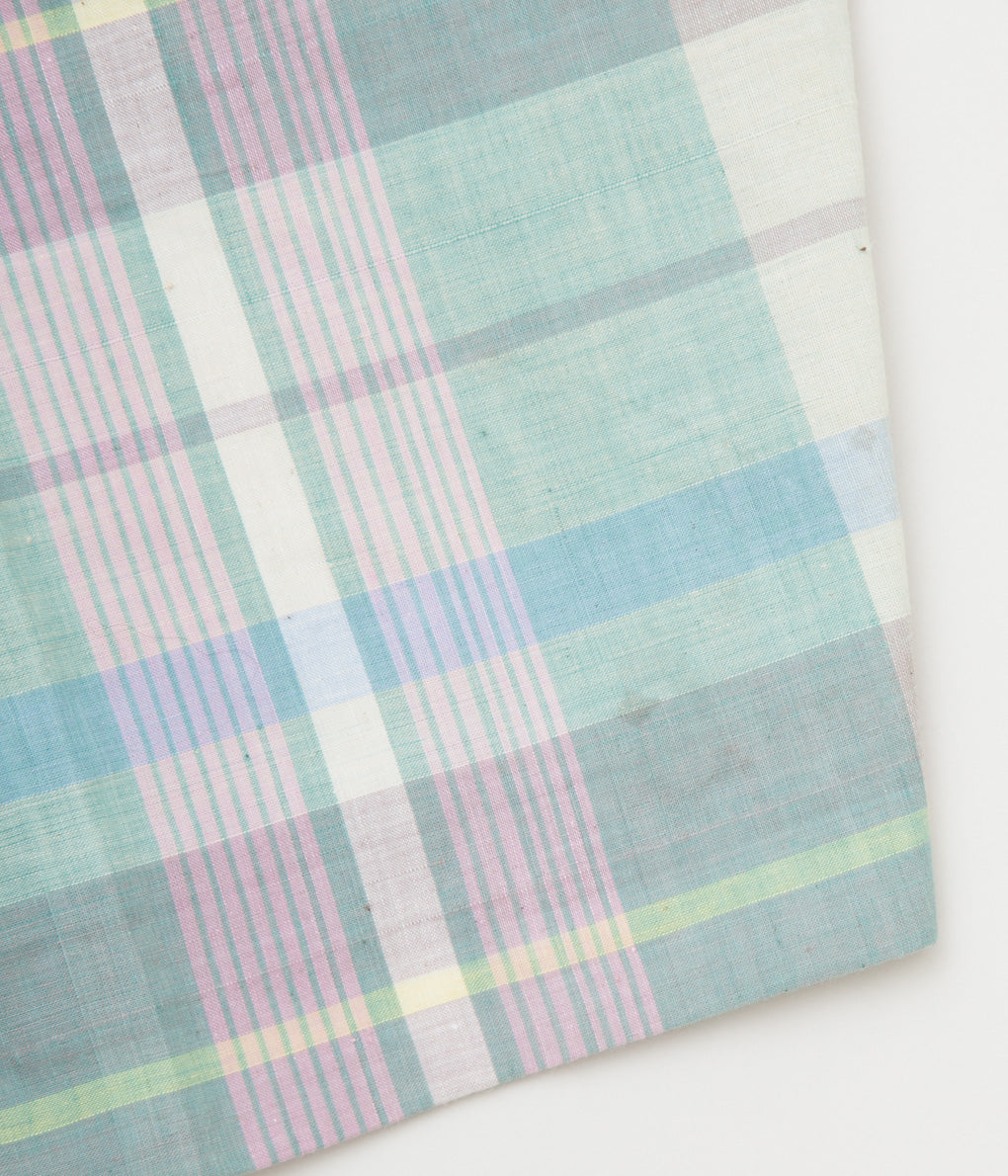 VINTAGE "O'CONELL LUCAS-SHELF MADRAS SHORTS"(MINT GREEN CHECK)