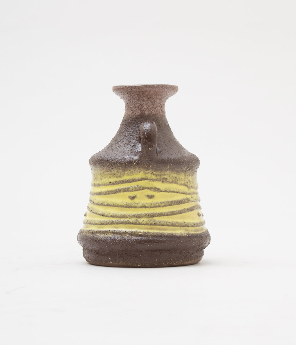 FAT LAVA "60-70's STREHLA POTTERY EAST GERMAN" (BROWN)
