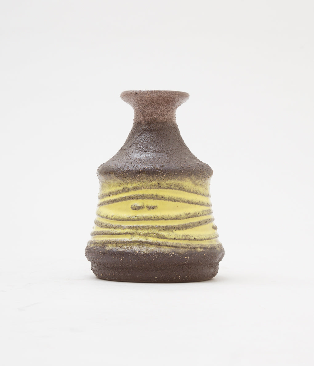 FAT LAVA "60-70's STREHLA POTTERY EAST GERMAN" (BROWN)