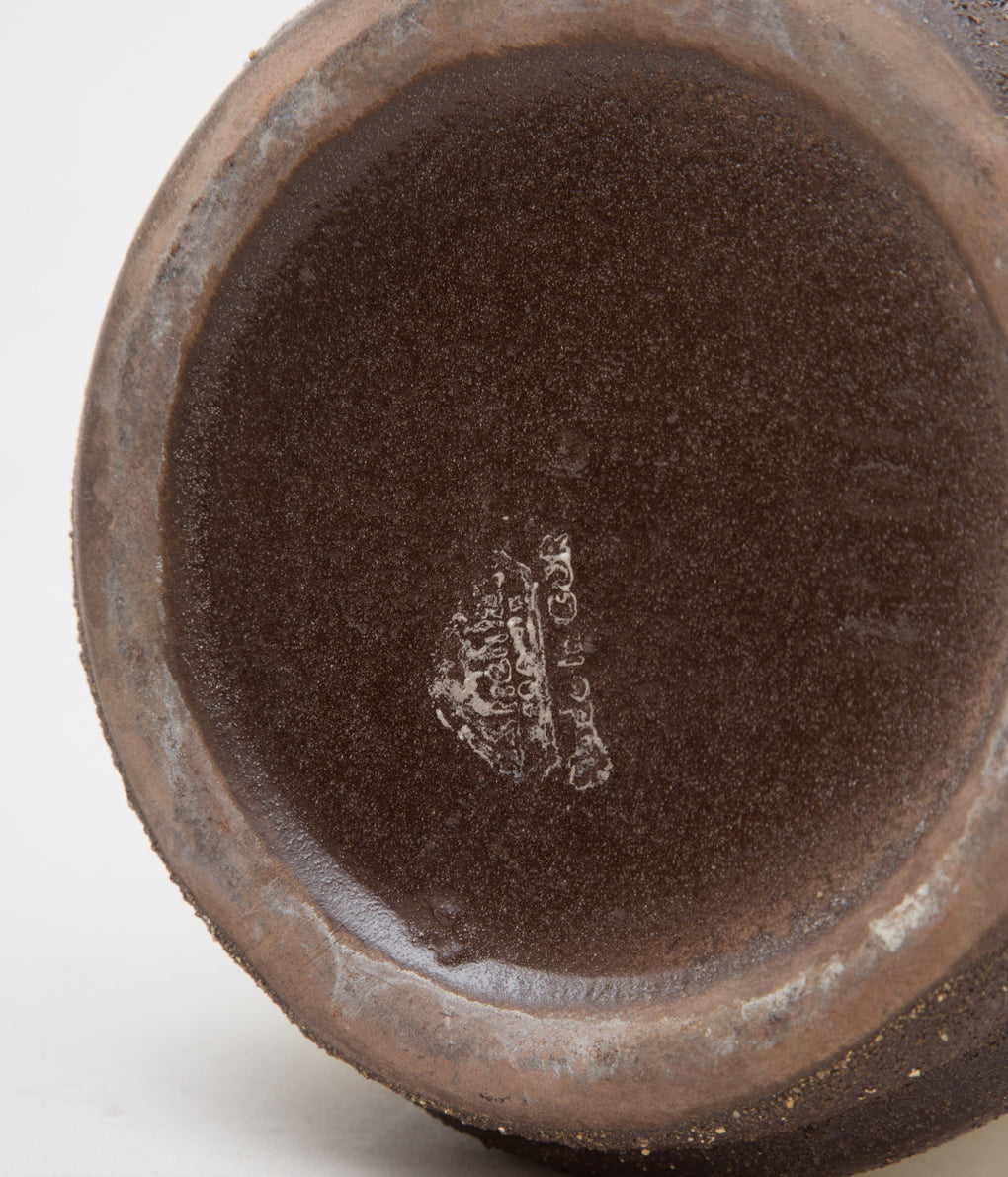 FAT LAVA "60-70's STREHLA POTTERY EAST GERMAN" (BROWN)