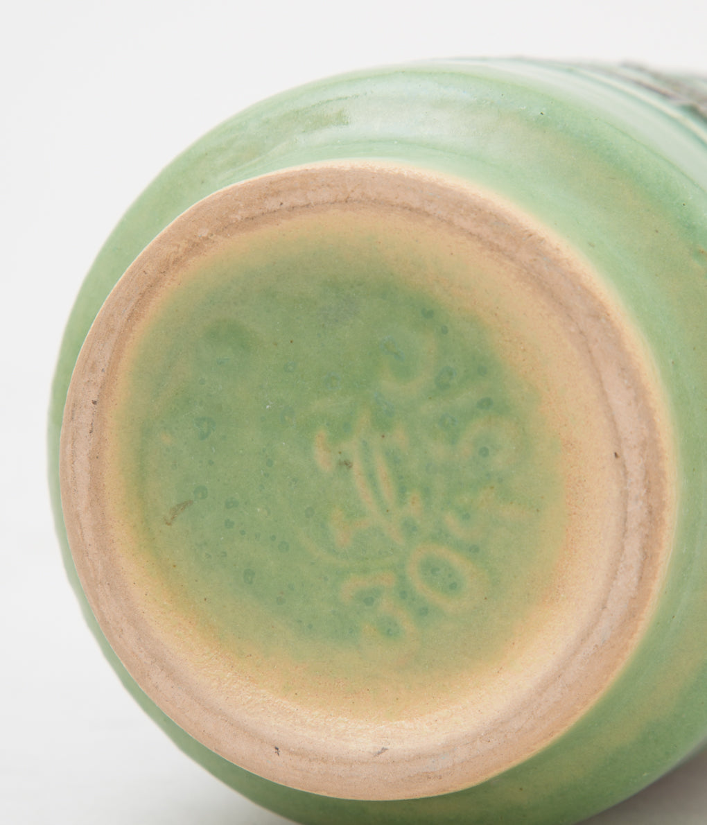 FAT LAVA "60-70's VEB HALDENSLEBEN POTTERY EST GERMAN" (LIGHT GREEN)