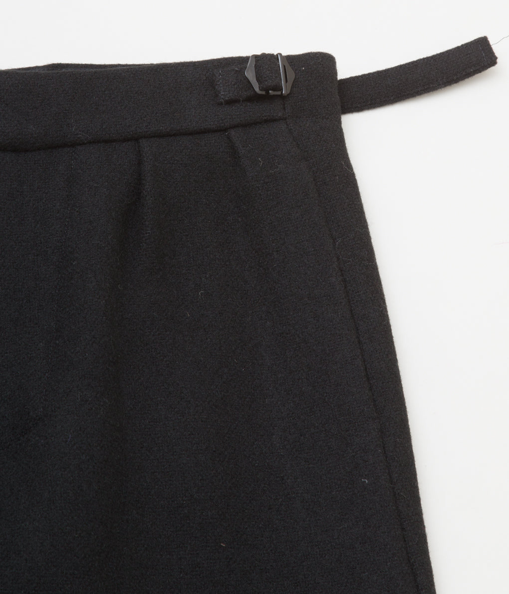 MONAD LONDON "WYSMAN PANT (100% BRITISH WOOL)"(BLACK)