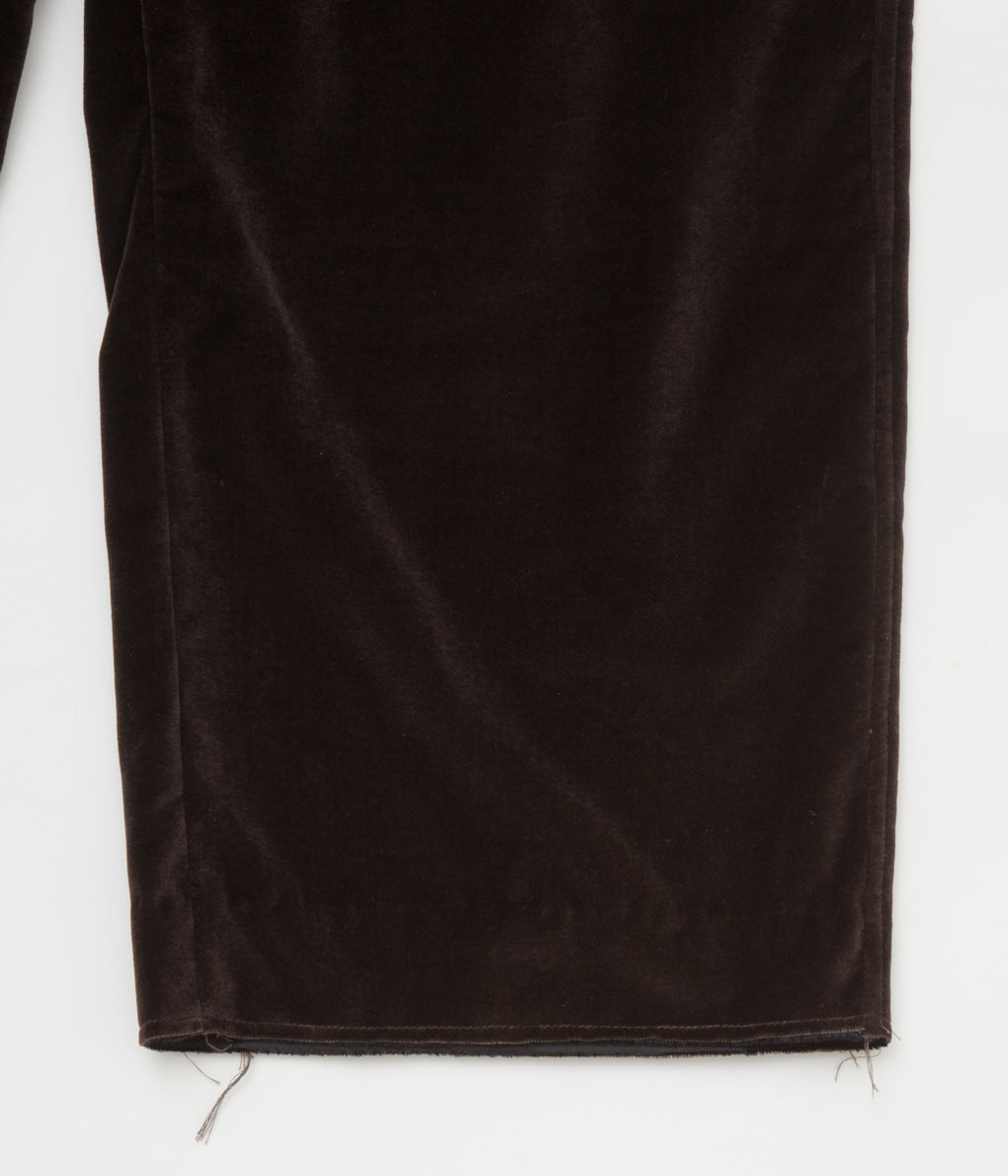 MONAD LONDON "ROBERTS HALF OVERALLS (100% COTTON VELVET)"(BROWN)