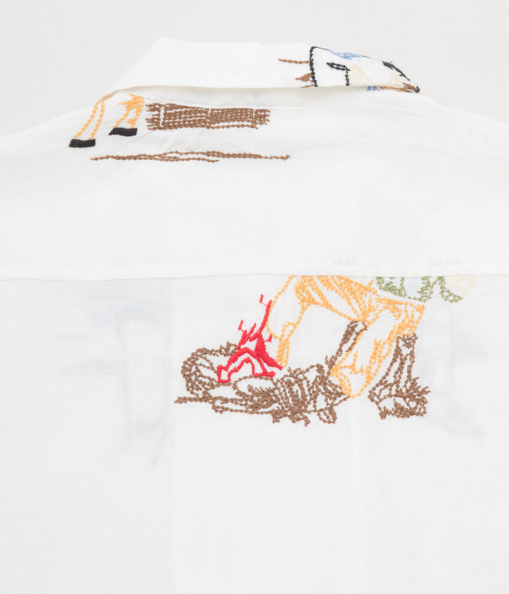 BODE "EMBROIDERED BUCKAROO LS SHIRT"(WHITE MULTI)①