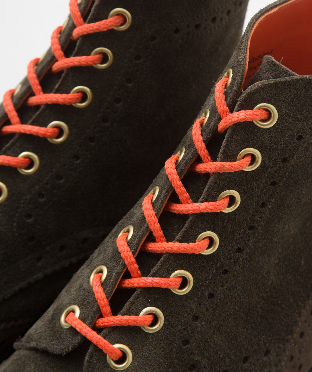 QUILP BY TRICKER'S×MAIDENS SHOP "M7495 BROGUE BOOTS" (DK OLIVE MULTI)