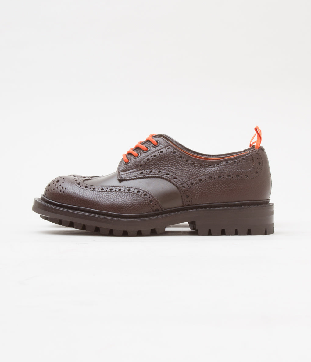 QUILP BY TRICKER'S×MAIDENS SHOP "M7457 OXFORD SHOE" (DK BROWN MULTI)