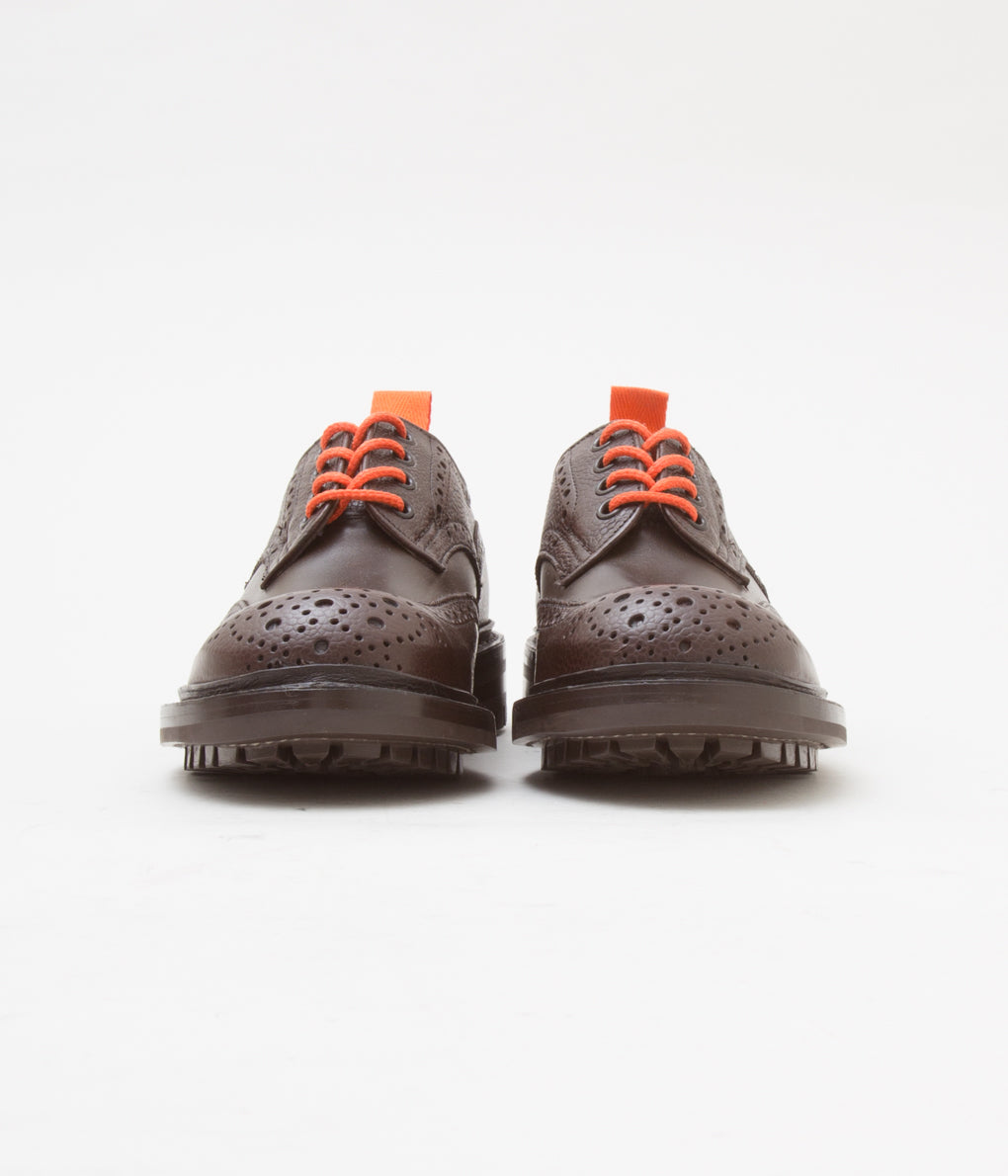 QUILP BY TRICKER'S×MAIDENS SHOP "M7457 OXFORD SHOE" (DK BROWN MULTI)