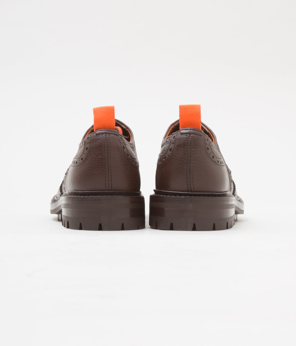 QUILP BY TRICKER'S×MAIDENS SHOP "M7457 OXFORD SHOE" (DK BROWN MULTI)