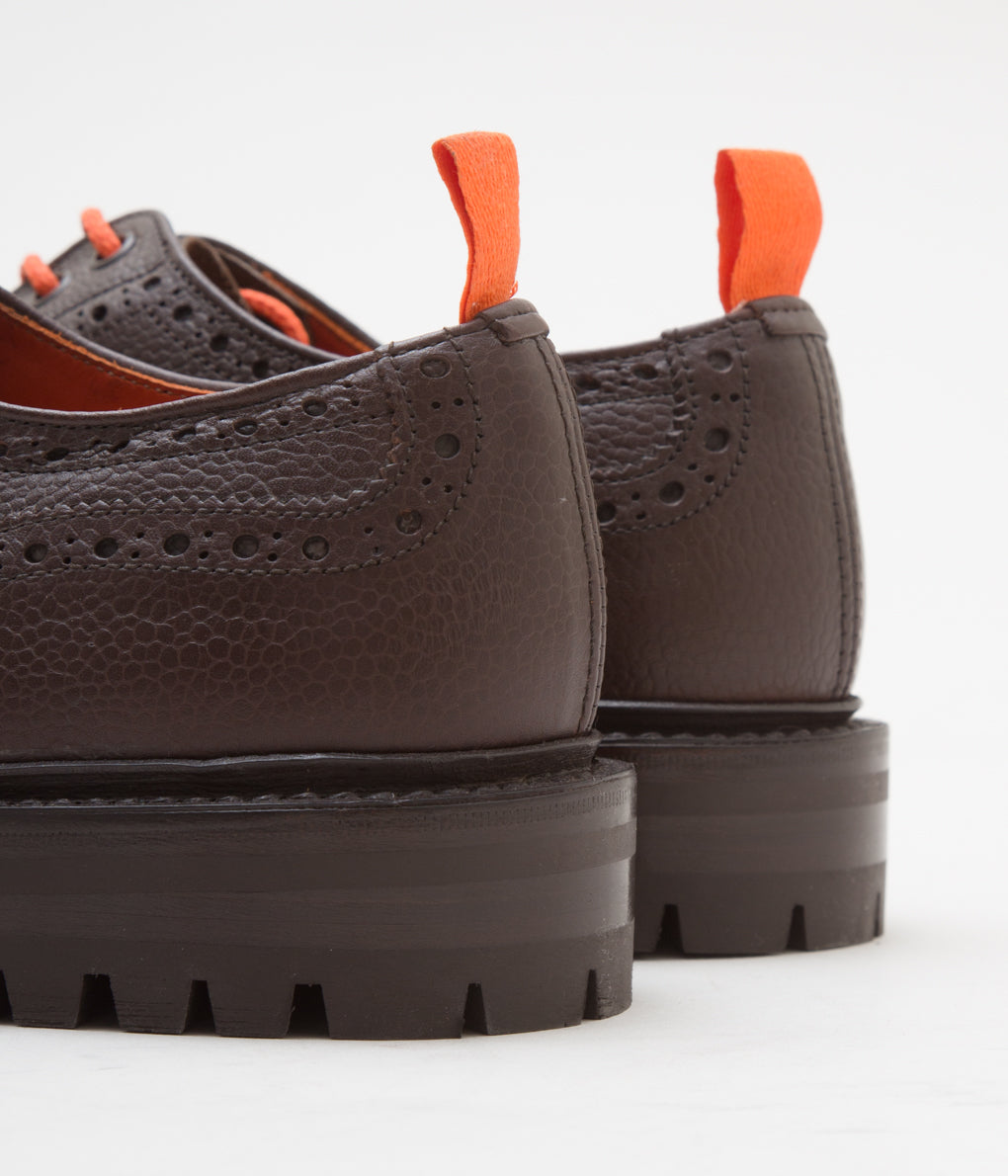 QUILP BY TRICKER'S×MAIDENS SHOP "M7457 OXFORD SHOE" (DK BROWN MULTI)