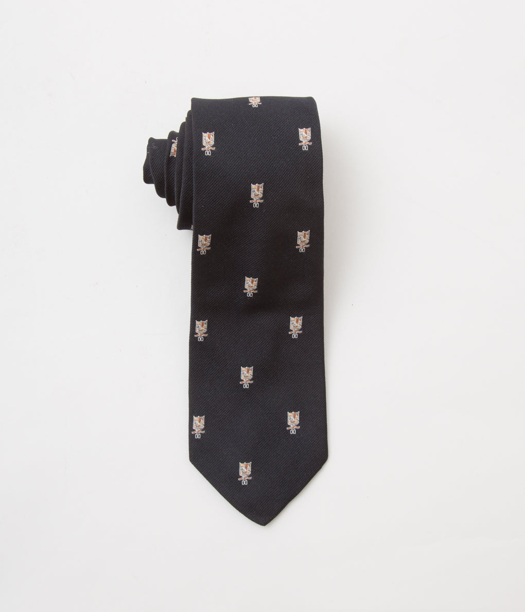 VINTAGE ACCESARIES "O'CONELL LUCAS-CHELF EMBROIDERED TIE CREST"(BLACK)