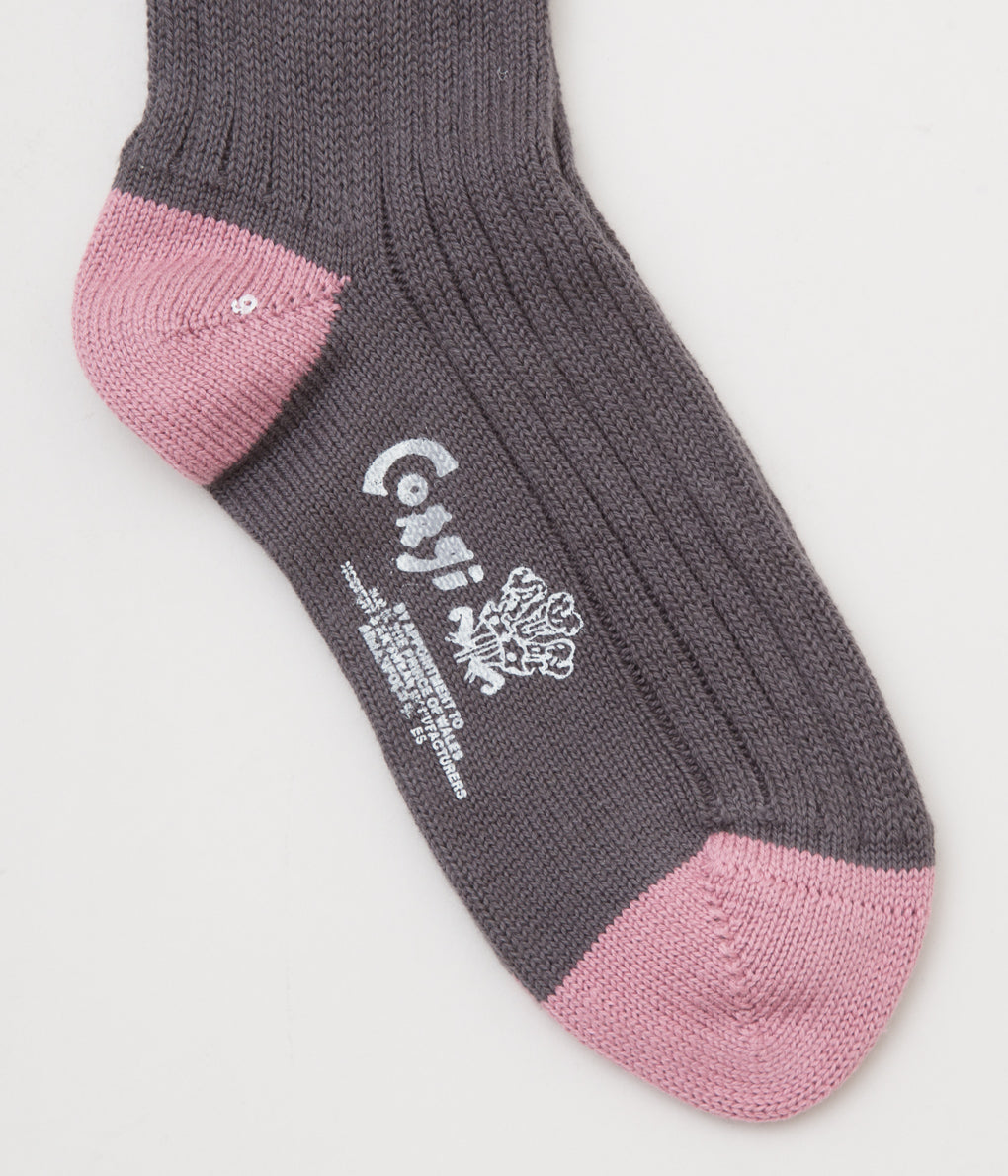 CORGI "WOMENS PATTERNED LEG SOFT COTTON"(SLATE)