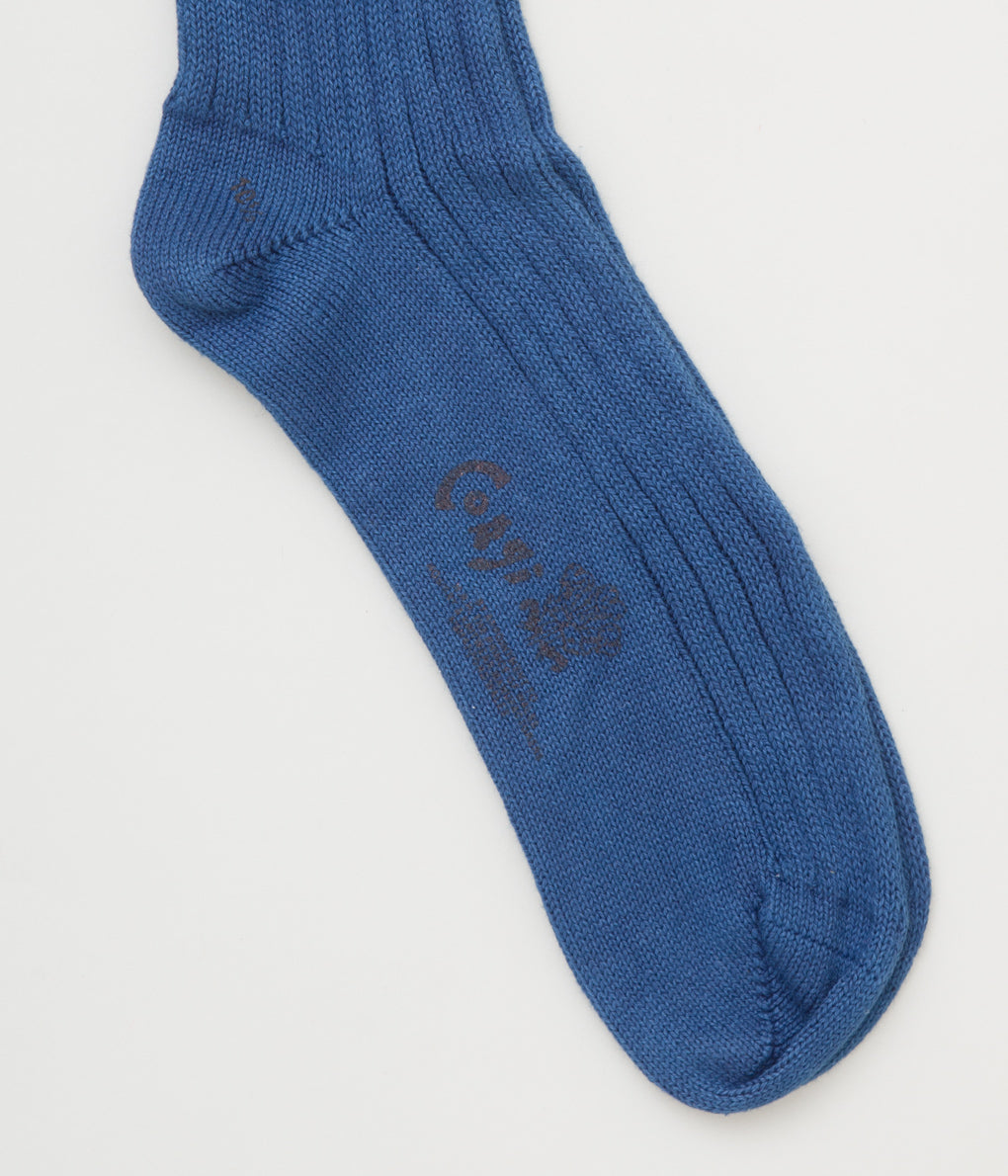 CORGI for MAIDENS SHOP "RYUKYU DYED SOCKS" (INDIGO)