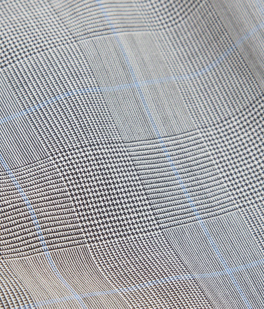 FROM USA "DEAD STOCK BROOKS BROTHERS WOOL GLEN CHECK SUITS"(LT GRAY/BLUE)