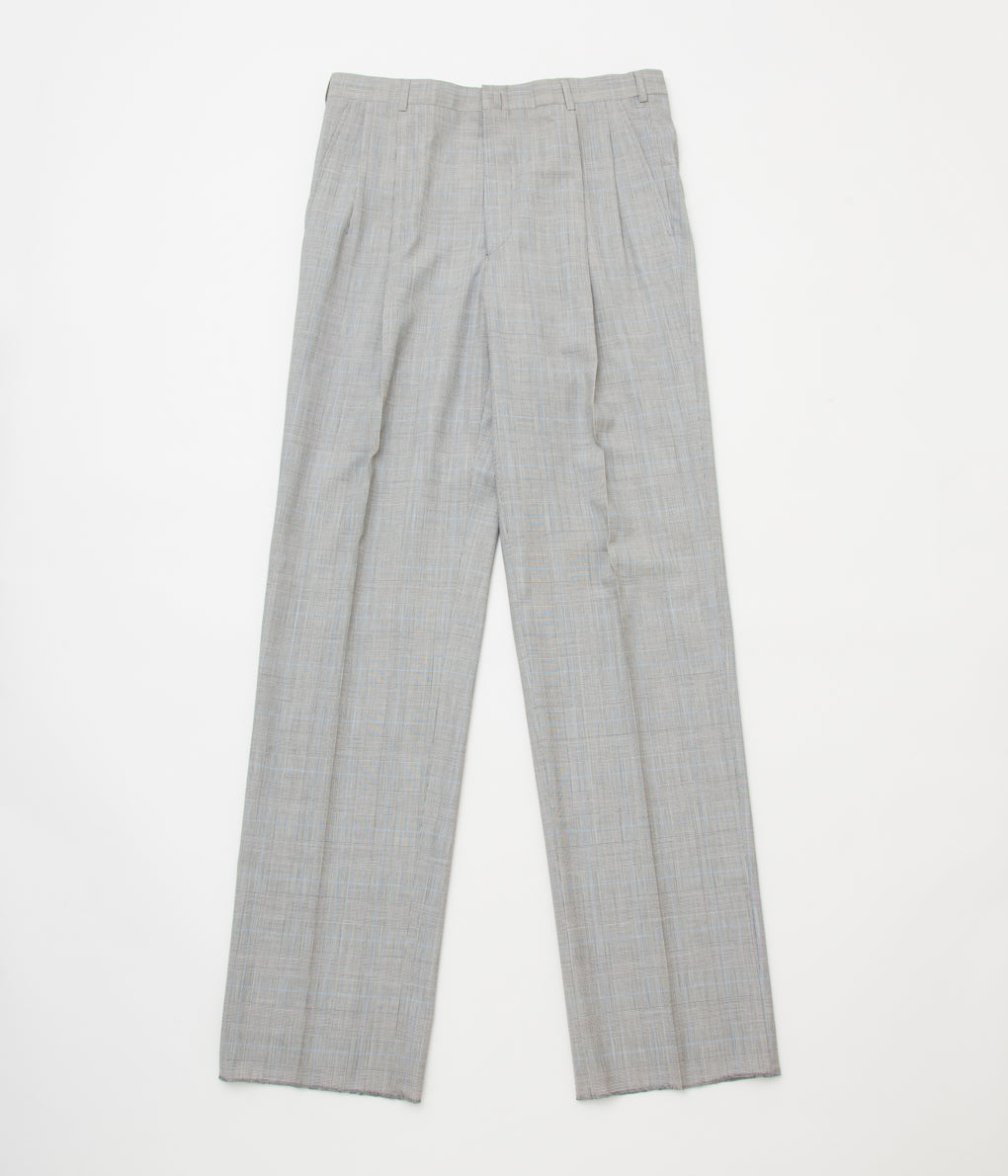 FROM USA "DEAD STOCK BROOKS BROTHERS WOOL GLEN CHECK SUITS"(LT GRAY/BLUE)