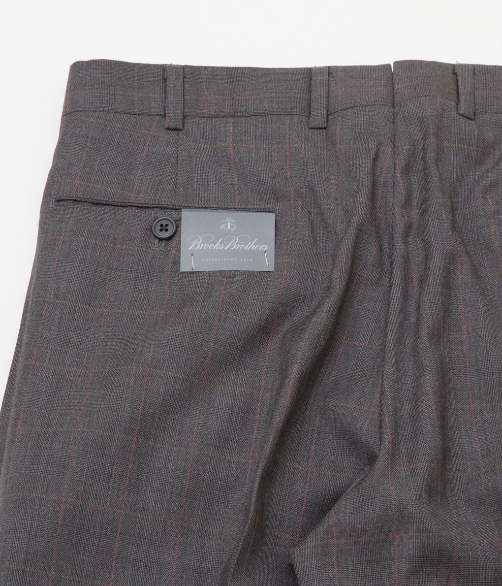 FROM USA "DEAD STOCK BROOKS BROTHERS WOOL SHADOW CHECK SUITS"(CHARCOAL)