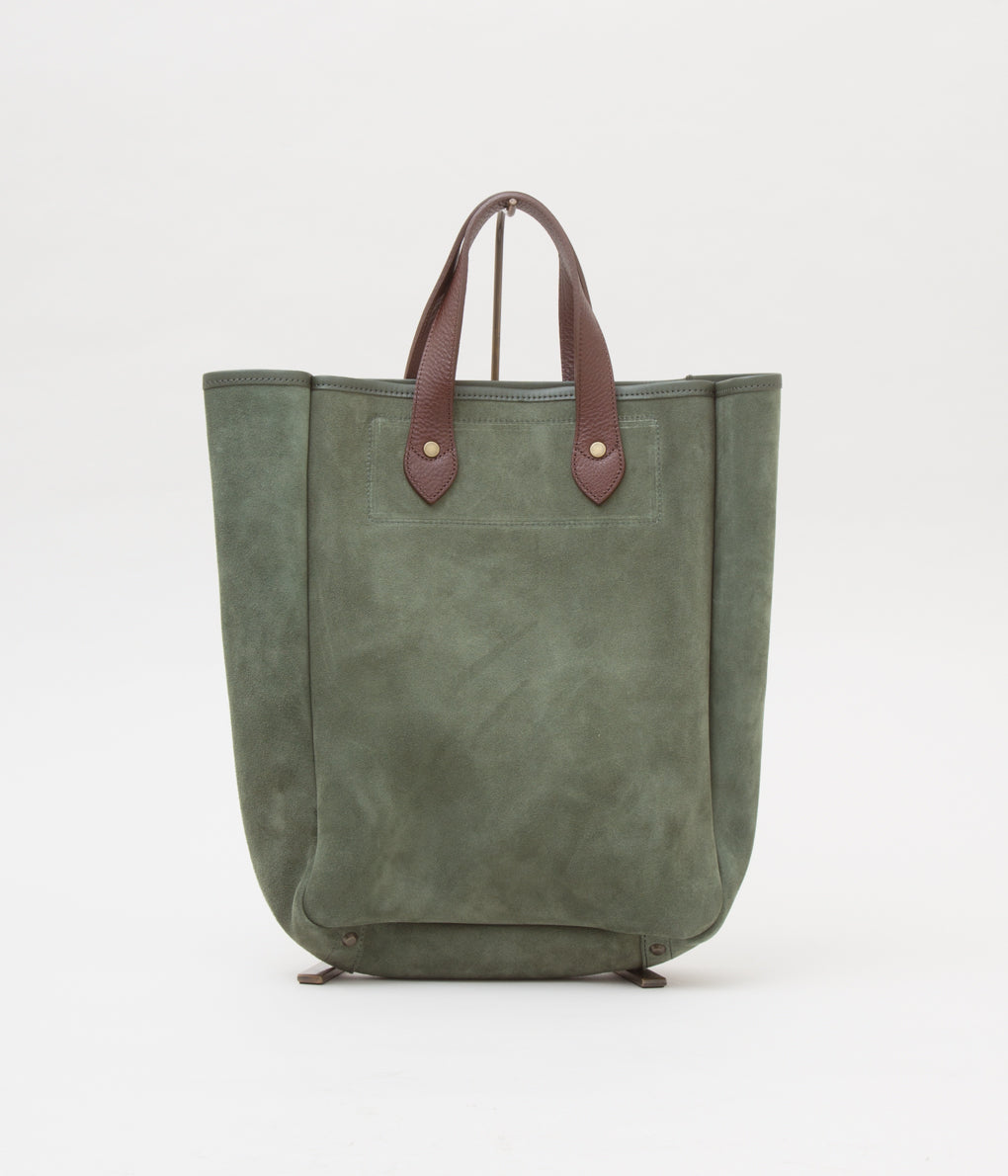 HENDER SCHEME "REVERSIBLE BAG LARGE"(DARK GREEN/DARK BROWN)