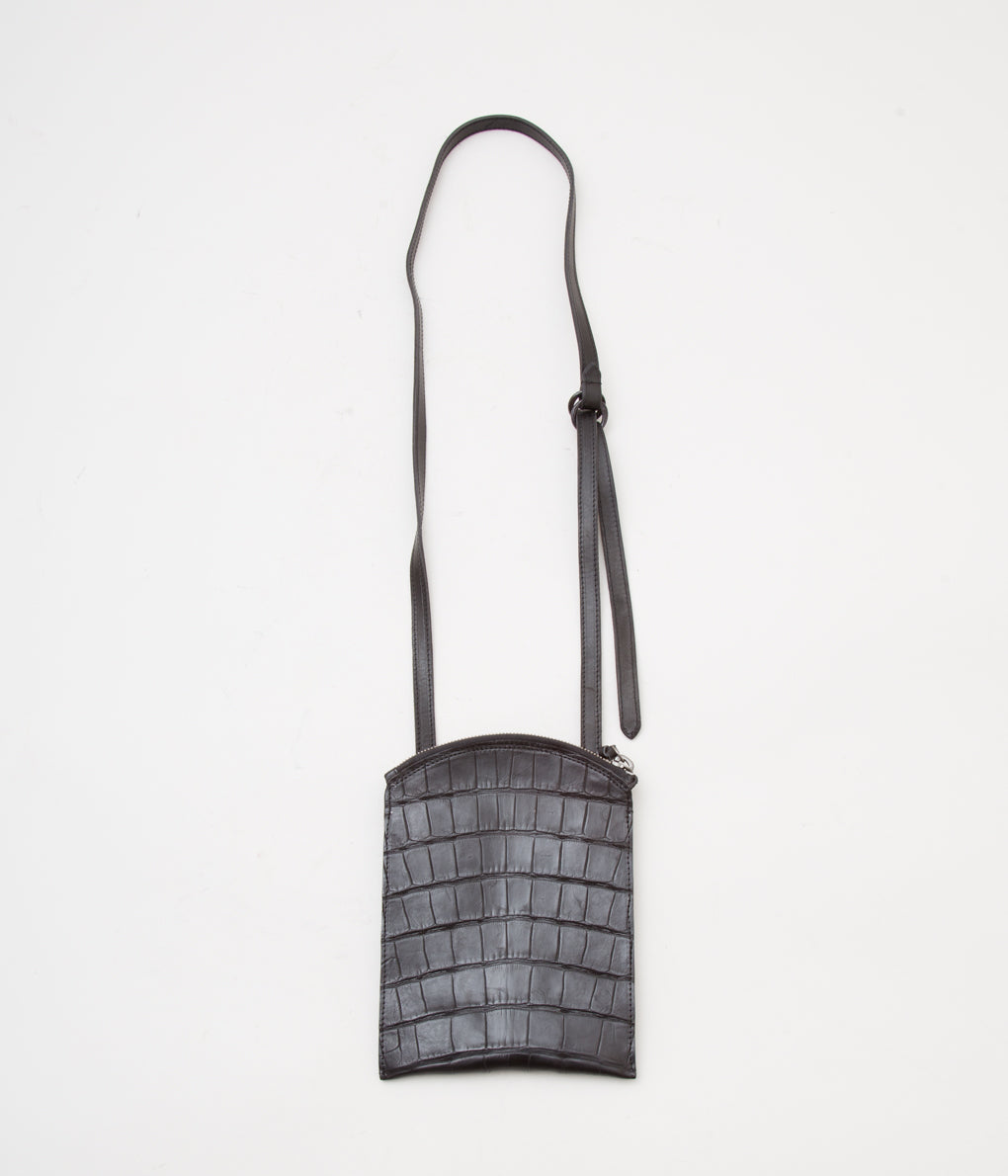 TAGLIOVIVO "TAIL PURSE CROCODILE"(BLACK)