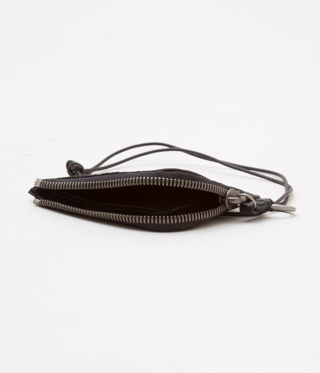 TAGLIOVIVO "SMALL ZIP WALLET CROCODILE"(BLACK)