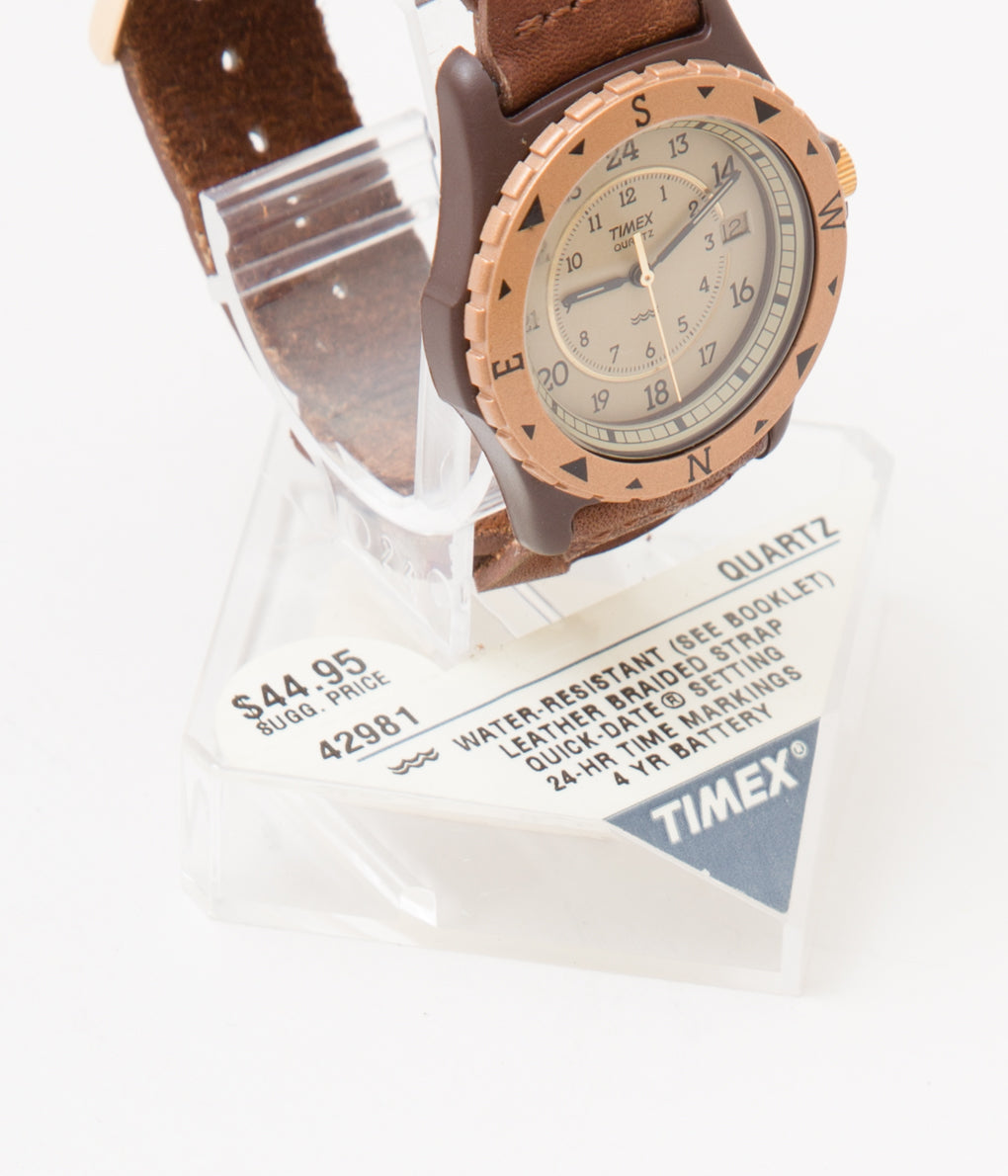 VINTAGE TIMEX"SAFARI"(BROWN)