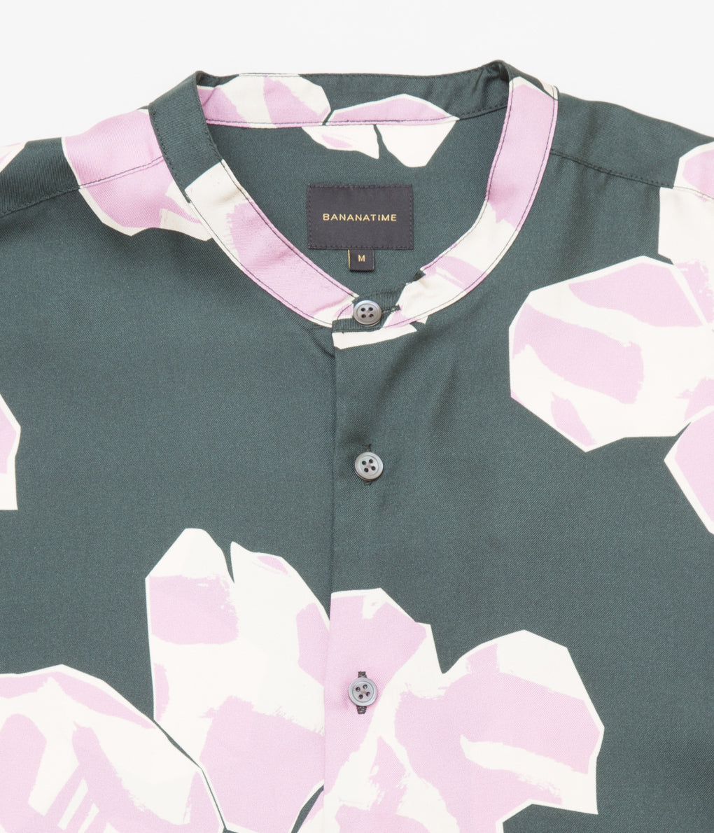 BANANATIME "SLIM GRANDAD 2 SHIRT"(PAPER CUT GREEN)