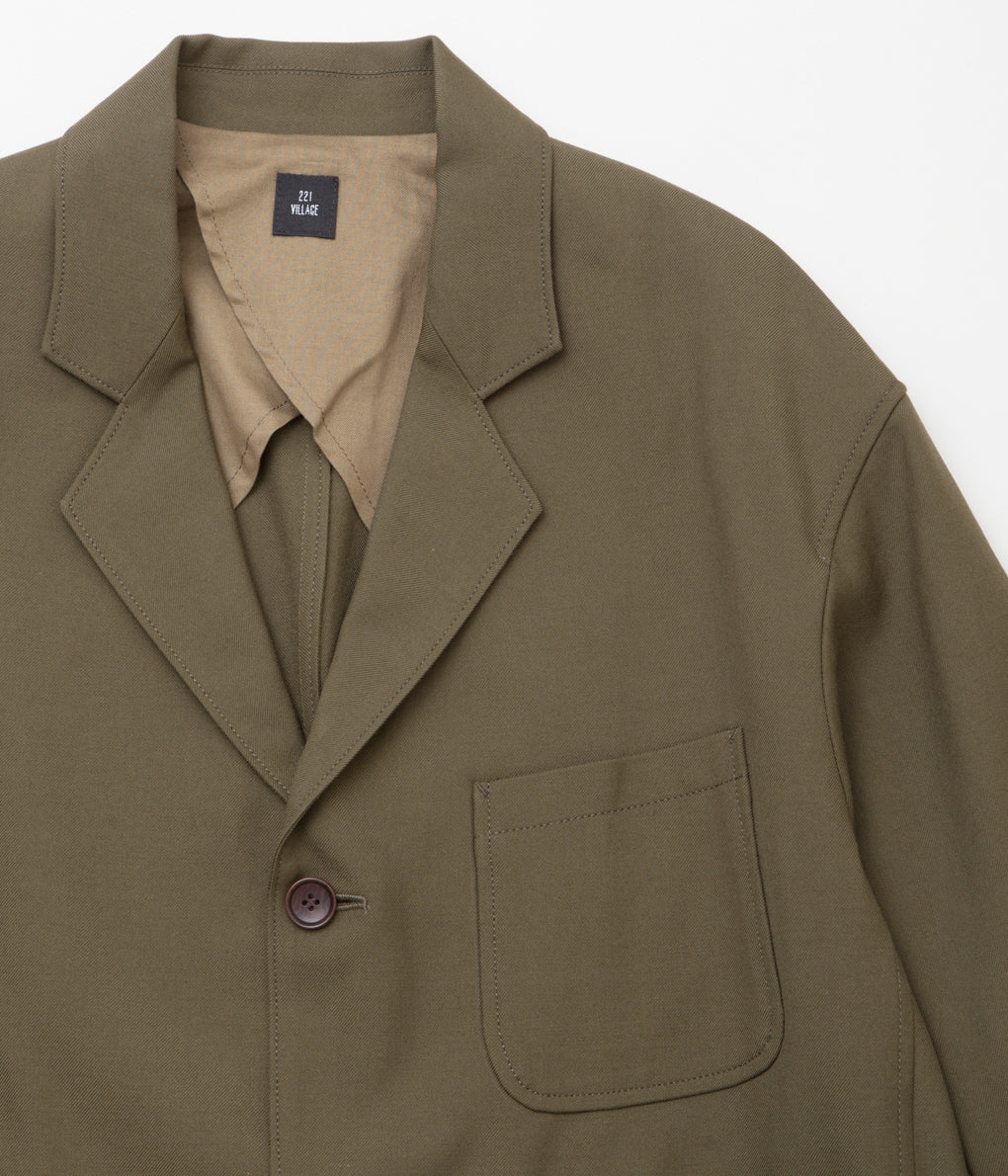 221VILLAGE "WOOL WORK TAILOR JK"(KHAKI)
