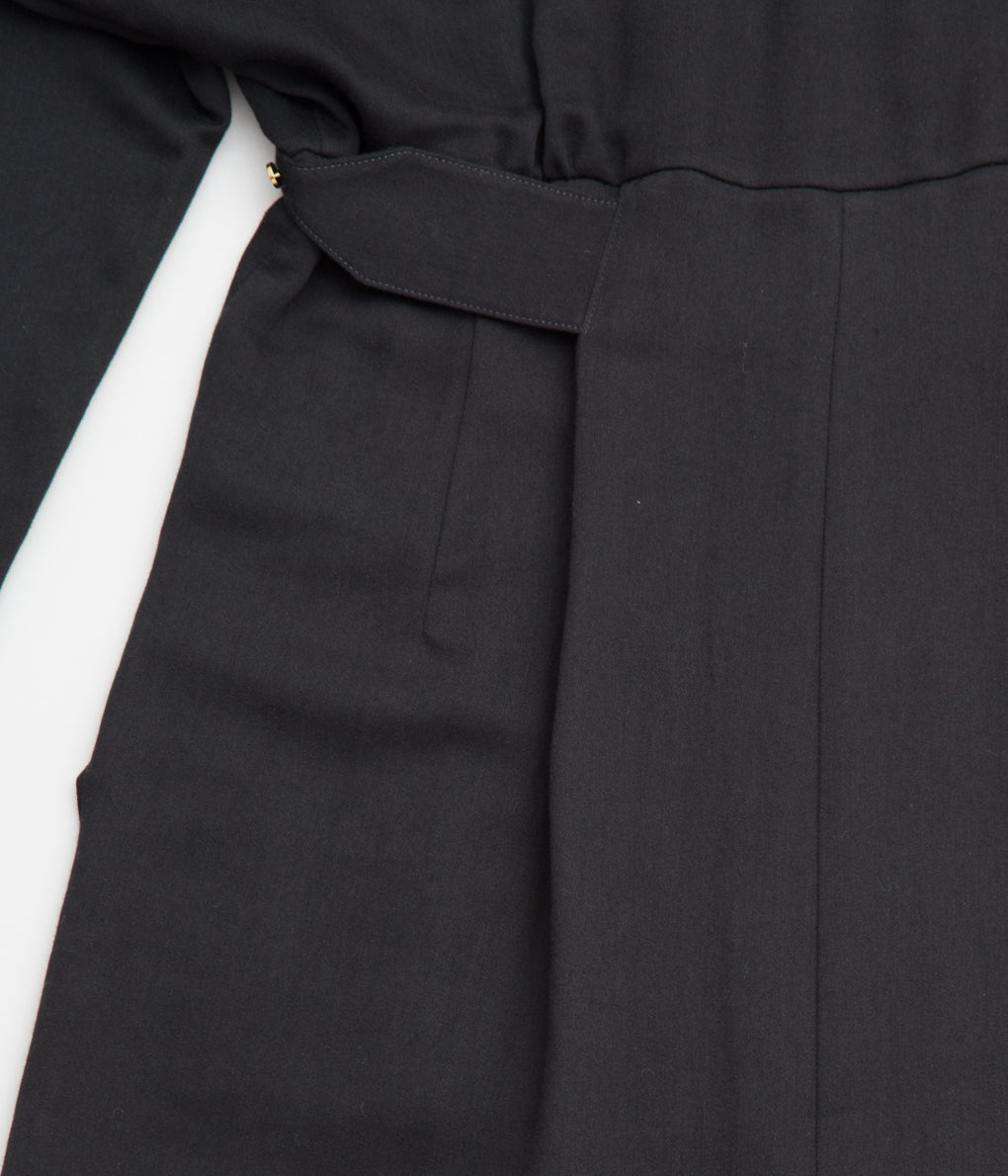 PHOTOCOPIEU "V-NECK WORK DRESS"(BLACK)