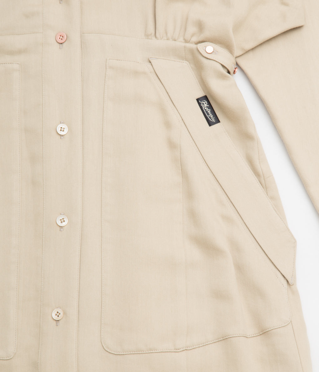 PHOTOCOPIEU "V-NECK WORK DRESS"(KHAKI BEIGE)