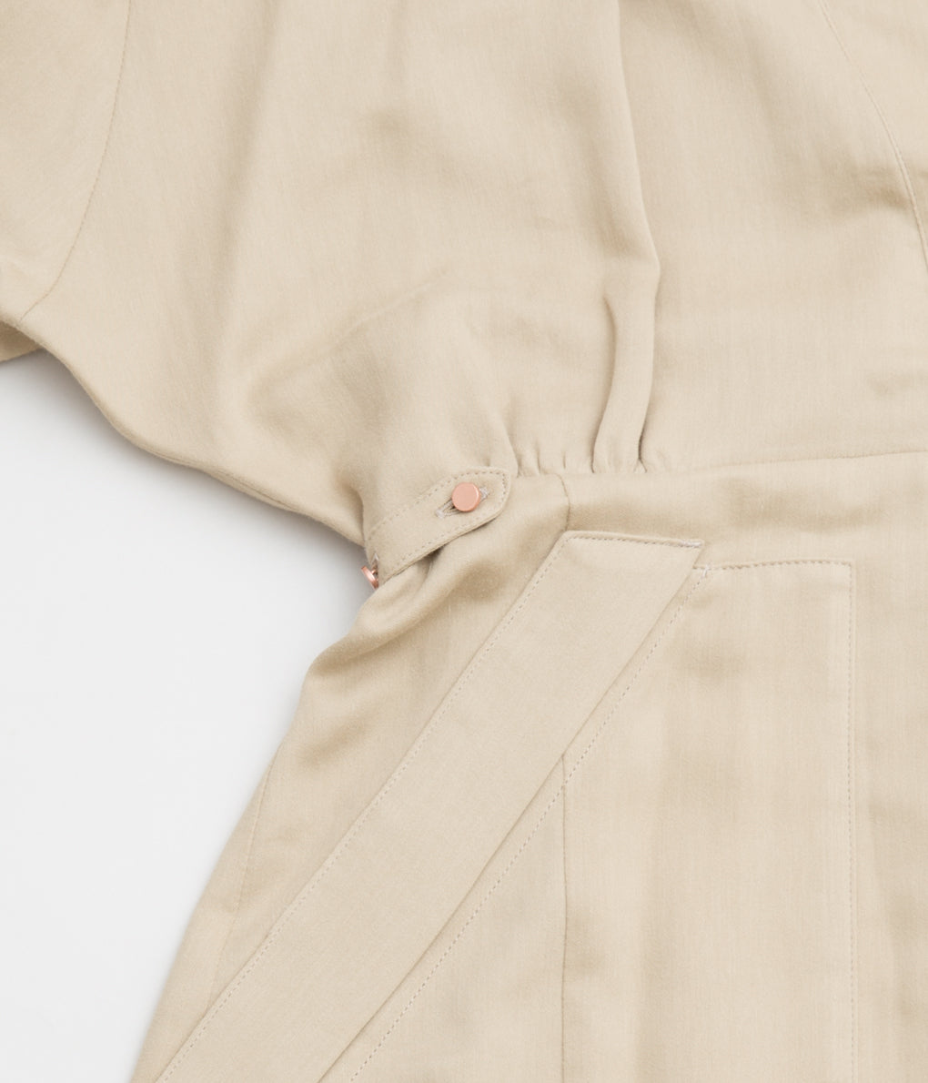 PHOTOCOPIEU "V-NECK WORK DRESS"(KHAKI BEIGE)