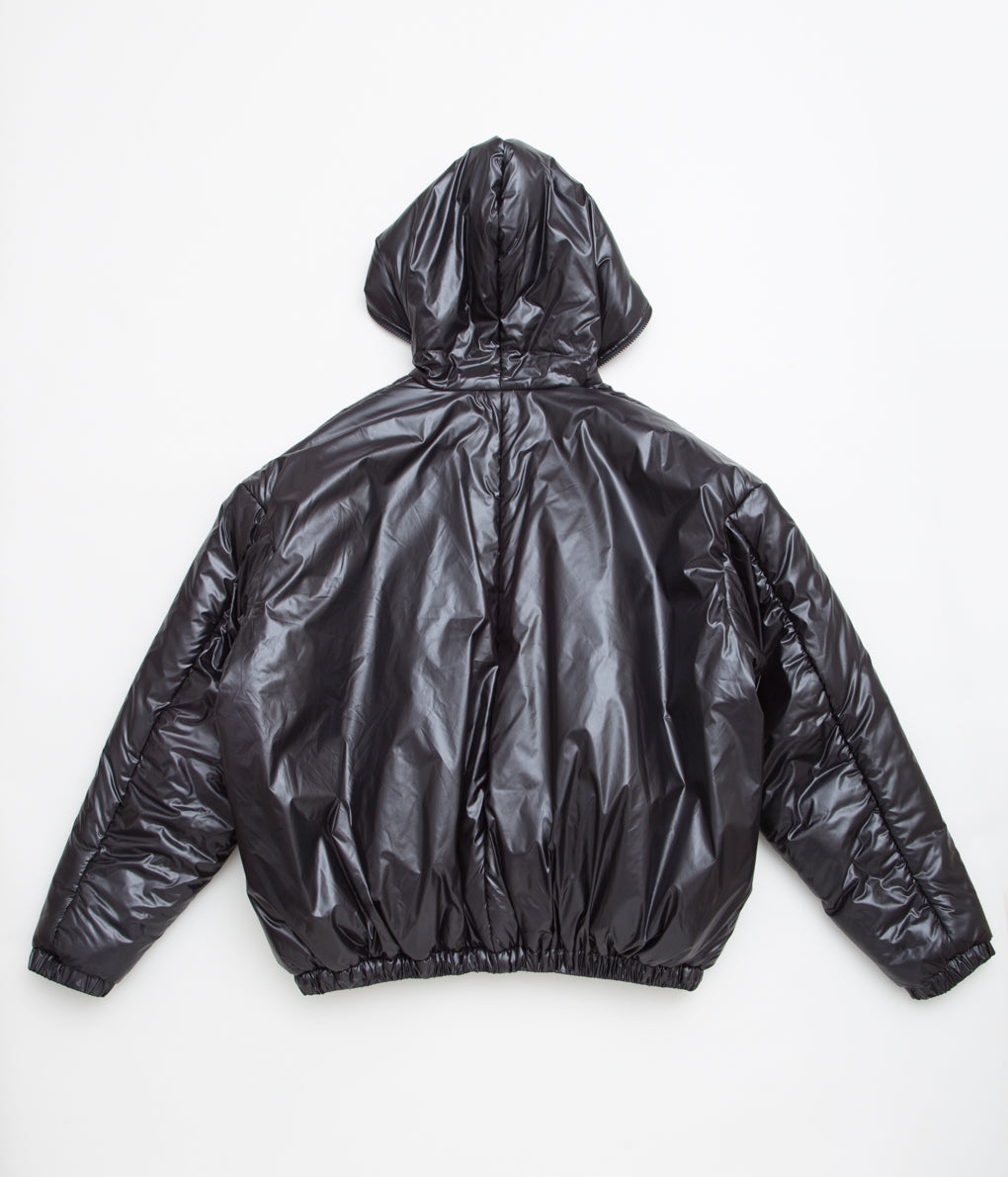 GABRIELA COLL GARMENTS "NO.229 RECYCLED LIMONTA PUFFER HOODED JACKET"(BLACK)