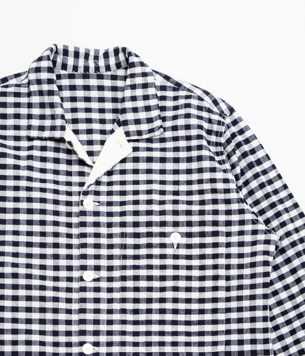 OLIVER CHURCH "OVER SHIRT (ANTIQUE MIDNIGHT AND WHITE CHECK)"(MIDNIGHT AND WHITE CHECK)