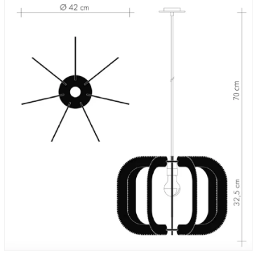 LAFABLIGHT ''DRUMJEE7 - PENDANT LAMP'' (ALCERIA/TRIPLE TWIST)