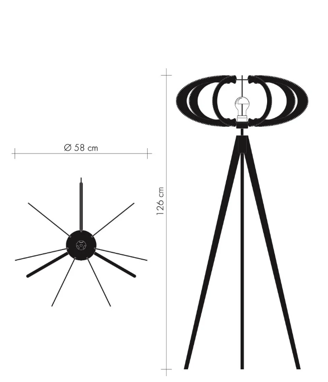 LAFABLIGHT ``ETIOLA - FLOOR LAMP'' (UFOLA)